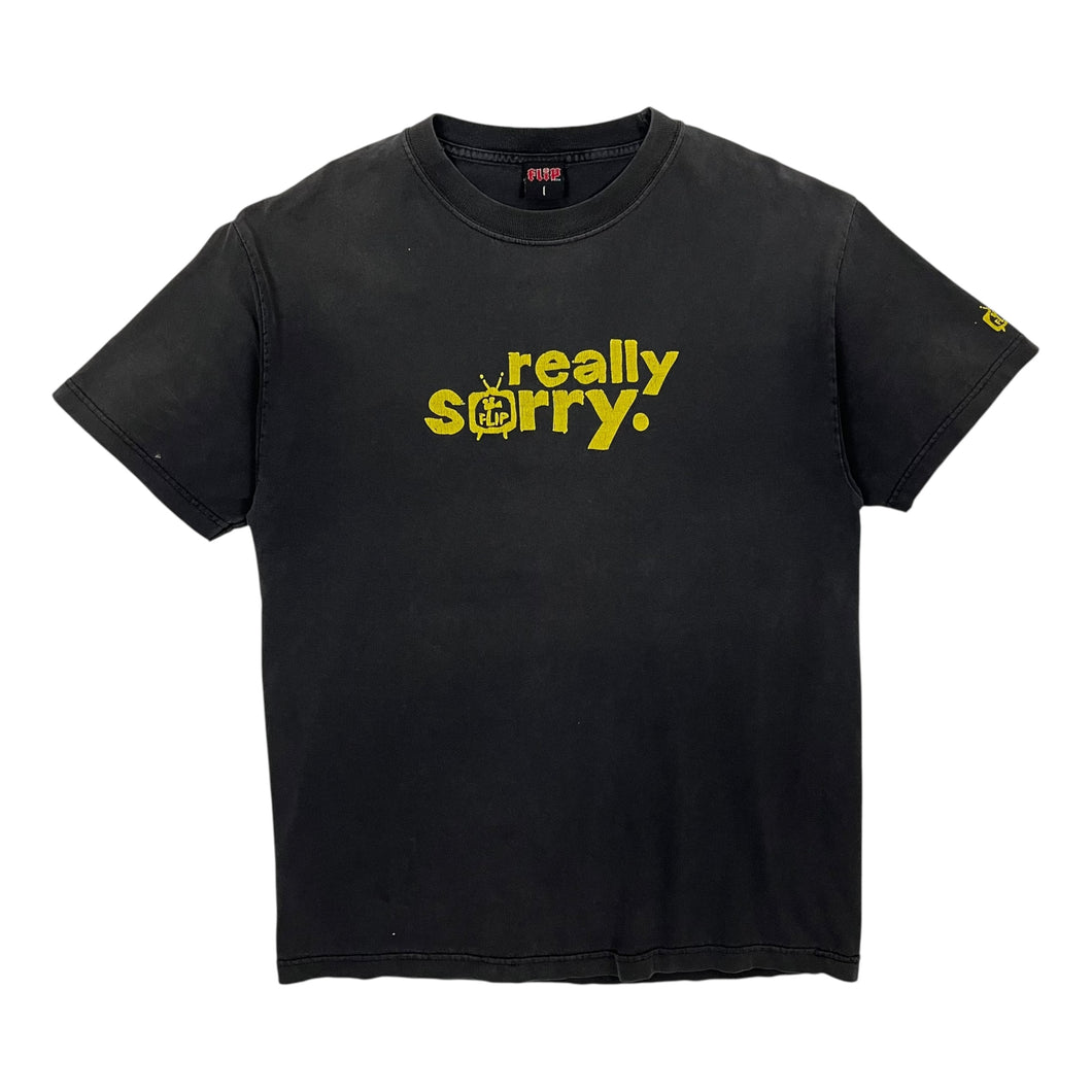 Sunbaked Flip Skateboards Really Sorry Video Promo Tee - Size L/XL