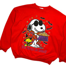 Load image into Gallery viewer, Snoopy Halloween Trick Or Treat Crewneck Sweatshirt - Size L
