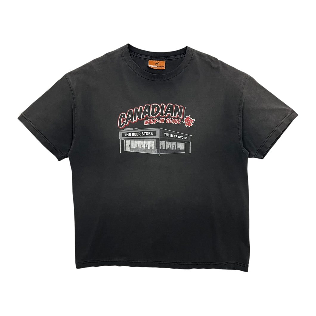 Sunbaked Canadian Walk-In Clinic The Beer Store Tee - Size XL