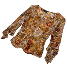 Load image into Gallery viewer, Women&#39;s Angie Paisley Print Boho Blouse - Size S
