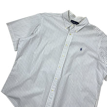 Load image into Gallery viewer, Polo By Ralph Lauren Stripped Short Sleeve Button Up Shirt - XXL
