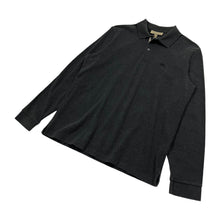 Load image into Gallery viewer, Burberry London Nova Check Knit Long Sleeve Polo - Size L/XL
