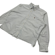 Load image into Gallery viewer, Ralph Lauren Check Print Raw Hem Button Down - Size M/L
