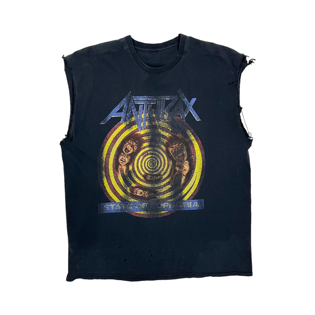 Anthrax State Of Euphoria Cut Off Tank - Size XL