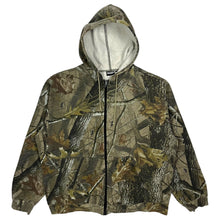 Load image into Gallery viewer, Ten Buck Realtree Hardwoods Camo Zip Up Hoodie - Size L
