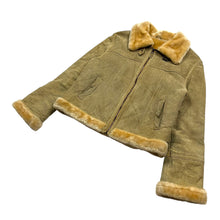 Load image into Gallery viewer, Women&#39;s Suede Shearling-Lined Pilot Jacket - Size L
