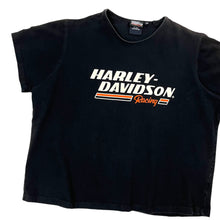 Load image into Gallery viewer, Women&#39;s Harley-Davidson Cropped Racing Tee- Size XL
