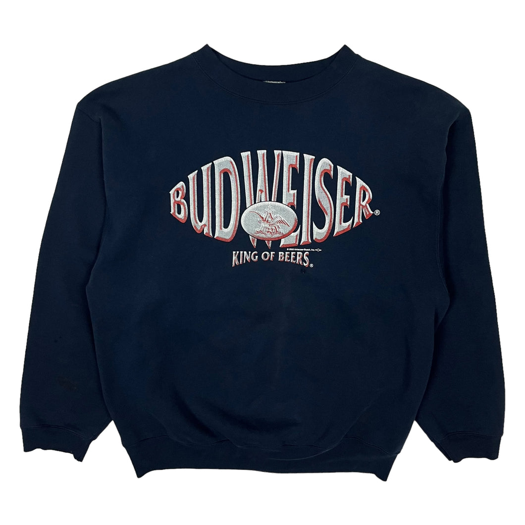 2000 Budweiser King Of Beers Crewneck Sweatshirt - Size L