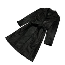 Load image into Gallery viewer, Women&#39;s Roots Passport Leather Trench Coat - Size M
