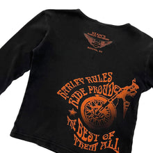 Load image into Gallery viewer, Sun Baked Women&#39;s Harley-Davidson Cropped Long Sleeve - Size S
