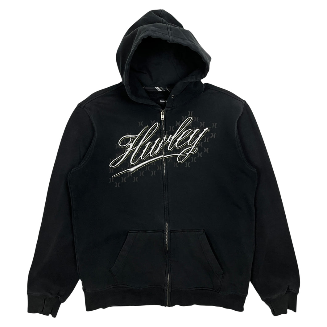Hurley Script Logo Full Zip Hoodie - Size L/XL