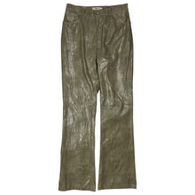 Load image into Gallery viewer, Women&#39;s Faux Snake Skin Low Rise Flared Pants - Size XS/S
