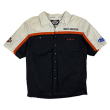 Load image into Gallery viewer, Harley-Davidson Staff Button Down Mechanic Shirt - Size L/XL
