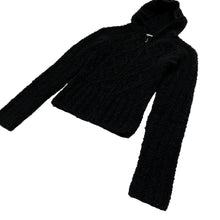 Load image into Gallery viewer, Women’s Bebe Cropped Hooded Zip Up Sweater - Size XS
