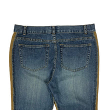 Load image into Gallery viewer, Women&#39;s Two Tone Flared Suede Denim Pants - Size M/L
