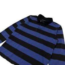 Load image into Gallery viewer, Structure Striped Polo Long Sleeve - Size L
