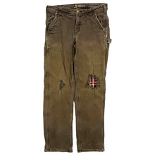 Load image into Gallery viewer, Distressed Carhartt For Women Flannel Lined Carpenter Pants - Size S
