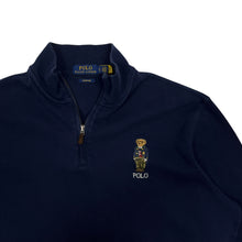 Load image into Gallery viewer, Polo By Ralph Lauren Bear Quarter Zip Pullover Sweatshirt - Size L
