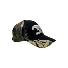 Load image into Gallery viewer, Mustang Real Tree Camo Flame Hat - Adjustable
