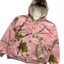 Load image into Gallery viewer, Women&#39;s Realtree Camo Fleece Lined Zip Up Hoodie - Size M
