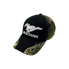 Load image into Gallery viewer, Mustang Real Tree Camo Flame Hat - Adjustable
