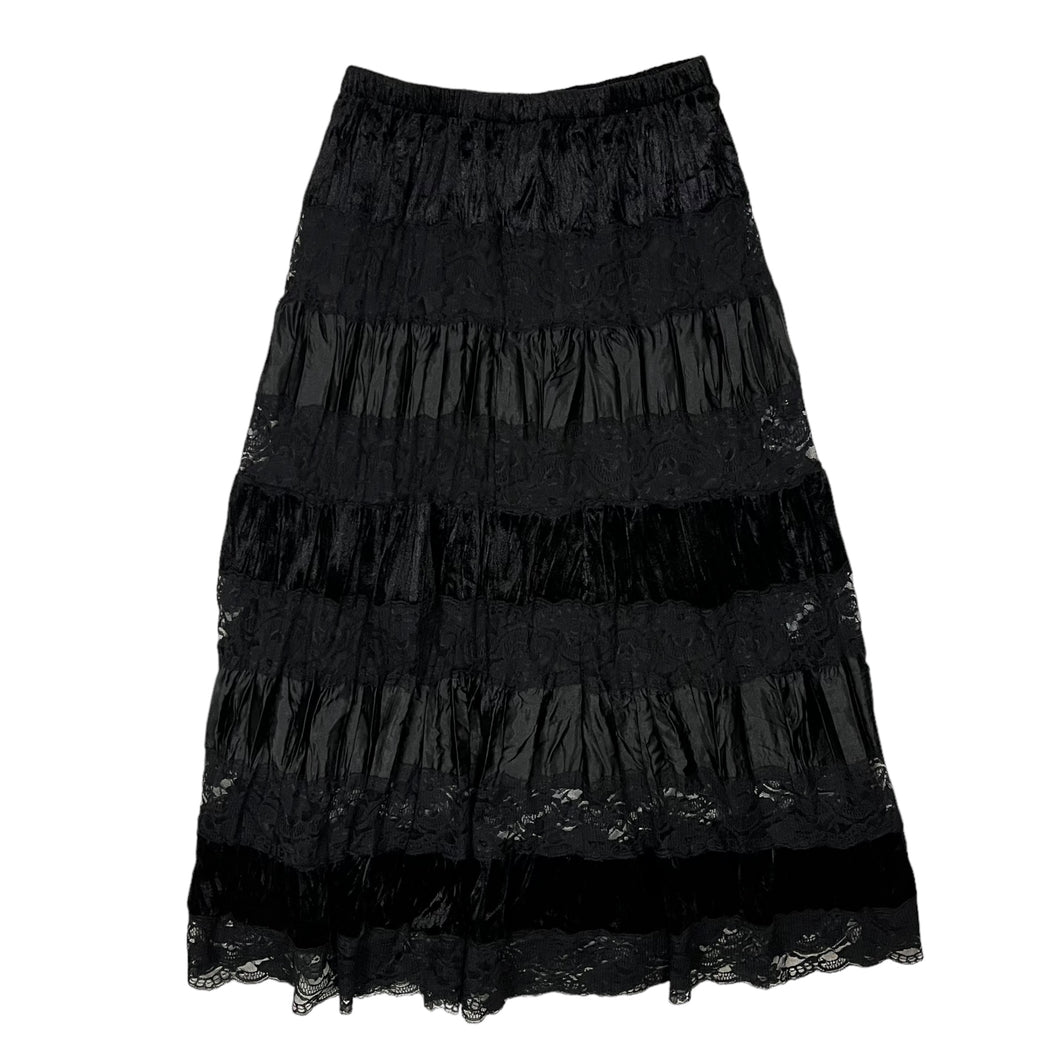 Women's Tonal Laced Maxi Skirt - Size S/M