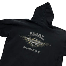 Load image into Gallery viewer, Distressed Harley-Davidson Hella Good Skull Zip-Up Hoodie - Size L
