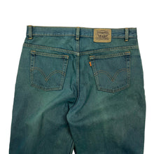 Load image into Gallery viewer, Levi’s 505 Over Dyed Orange Tab Denim Jeans - Size 34"

