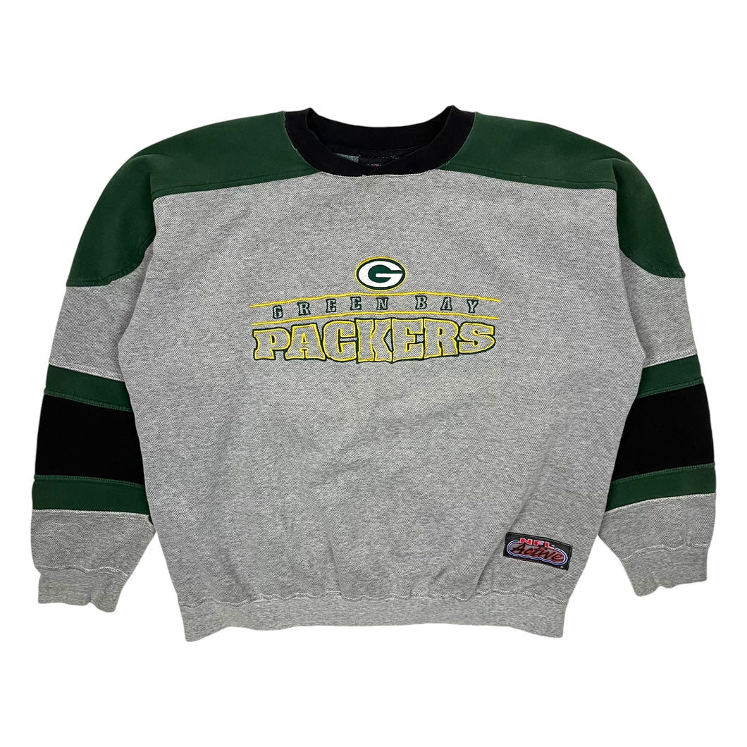 1997 Green Bay Packers Colour Block Crewneck Sweatshirt - Size M/L