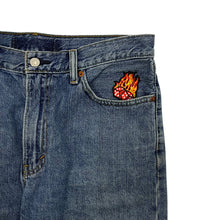 Load image into Gallery viewer, Levi&#39;s 505 Rat Fink Patched Denim Shorts - Size 33&quot;
