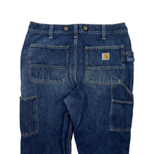 Load image into Gallery viewer, Distressed Carhartt Denim Double Knee Carpenter&#39;s Pants - Size 34&quot;
