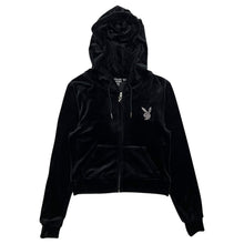 Load image into Gallery viewer, Women&#39;s Playboy Velour Zipped Hoodie - Size S
