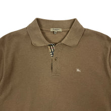 Load image into Gallery viewer, Burberry London Nova Check Knit Polo - Size L
