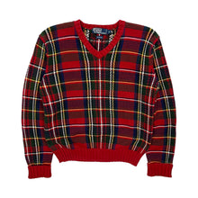 Load image into Gallery viewer, Polo By Ralph Lauren Plaid Knit Sweater - Size S
