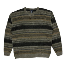 Load image into Gallery viewer, Geometric Striped Knit Sweater - Size XL
