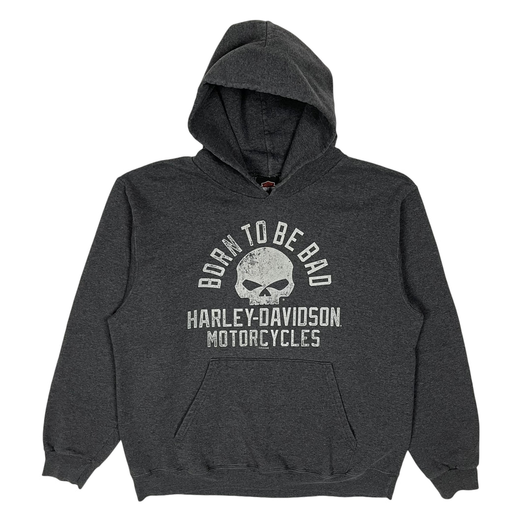 Harley-Davidson Born To Be Bad Pullover Biker Hoodie - Size L