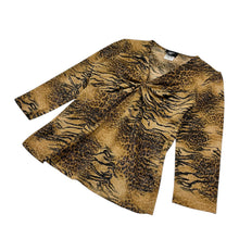 Load image into Gallery viewer, Women’s Libra Animal Print Tie Long Sleeve - Size S
