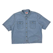 Load image into Gallery viewer, Wrangler Denim Raw Hem Button Up - Size L/XL
