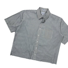 Load image into Gallery viewer, Lightweight Striped Raw Hem Button Down - Size L/XL
