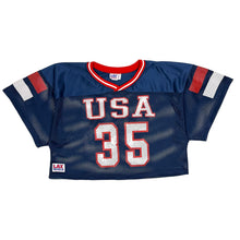 Load image into Gallery viewer, USA #35 Mesh Football Practice Jersey - Size XL

