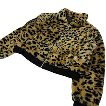 Load image into Gallery viewer, Women’s Faux Fur Cheetah Print Bomber Jacket - Size M
