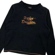 Load image into Gallery viewer, Women&#39;s Harley-Davidson Sequin Logo Fleece Lined Sweatshirt - Size L
