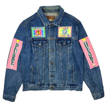 Load image into Gallery viewer, Pure Heart Christianity Themed Denim Jacket - Size L
