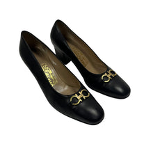 Load image into Gallery viewer, Women's Ferragamo Horse Bit Pumps - Size 6.5
