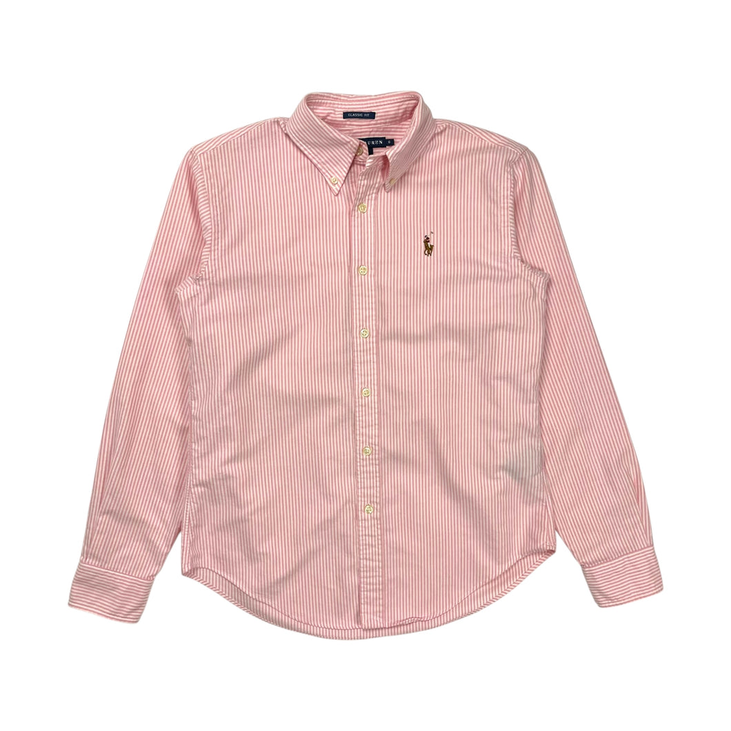 Women's Ralph Lauren Pinstripe Oxford Button Down - Size S/M