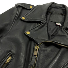 Load image into Gallery viewer, Branded Garments USA Made Leather Biker Jacket - Size M/L
