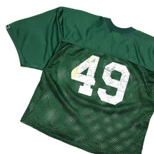 Load image into Gallery viewer, Cropped USA Made #49 Mesh Football Jersey - Size L
