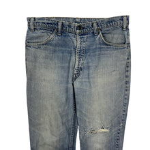 Load image into Gallery viewer, Levi’s Orange Tab Flared Denim Jeans - Size 34”
