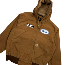 Load image into Gallery viewer, Snafu Manson Eyes Carhartt Hooded Work Jacket - Size L
