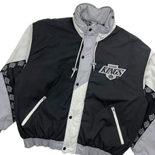 Load image into Gallery viewer, Los Angeles Kings NHL Pro Player Hooded Bomber Jacket - Size L
